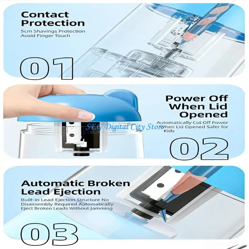 u75b-no-mess-electric-pencil-sharpener-automatic-large-diameter-dust-containment-system