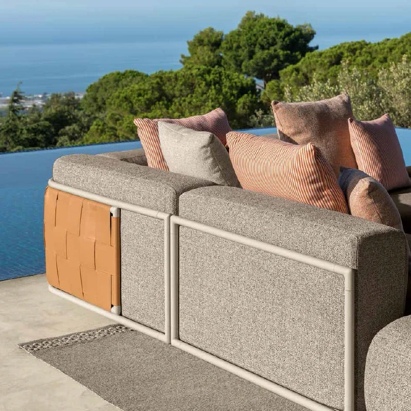 

-Садовая мебель для улицы, патио, алюминиевый каркас, отель, патио, уличный диван, набор диванов для отдыха