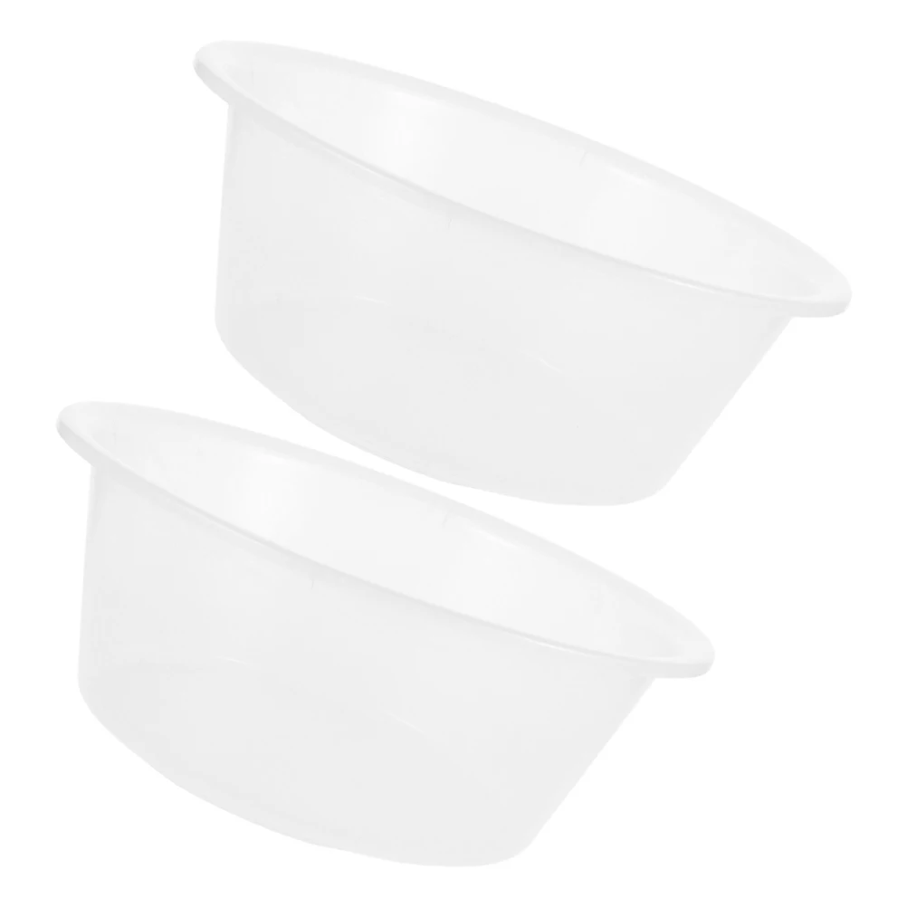 

2pcs Large Transparent Plastic Wash Basin For Face Feet Soaking Tub Multifunctional Foot Bath Spa Bucket Dish Cleaning Elderly