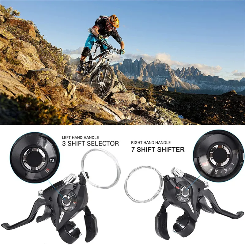 3x7 21 Geschwindigkeit Fahrrad Shifter Bremshebel MTB Radfahren Schaltwerk Griff Mountainbike Shifter Mit Shift Kabel