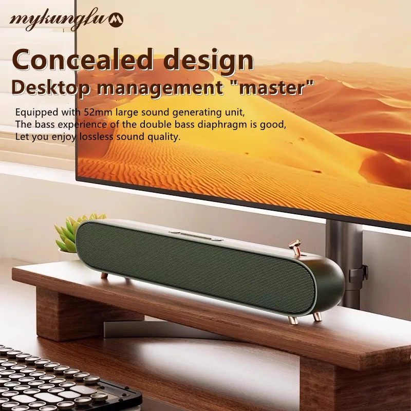 

Desktop Hidden Computer Speaker Home Theater Sound Blaster BT Speaker Echo Wall TV Soundbar Large Volume Card Wireless Subwoofer