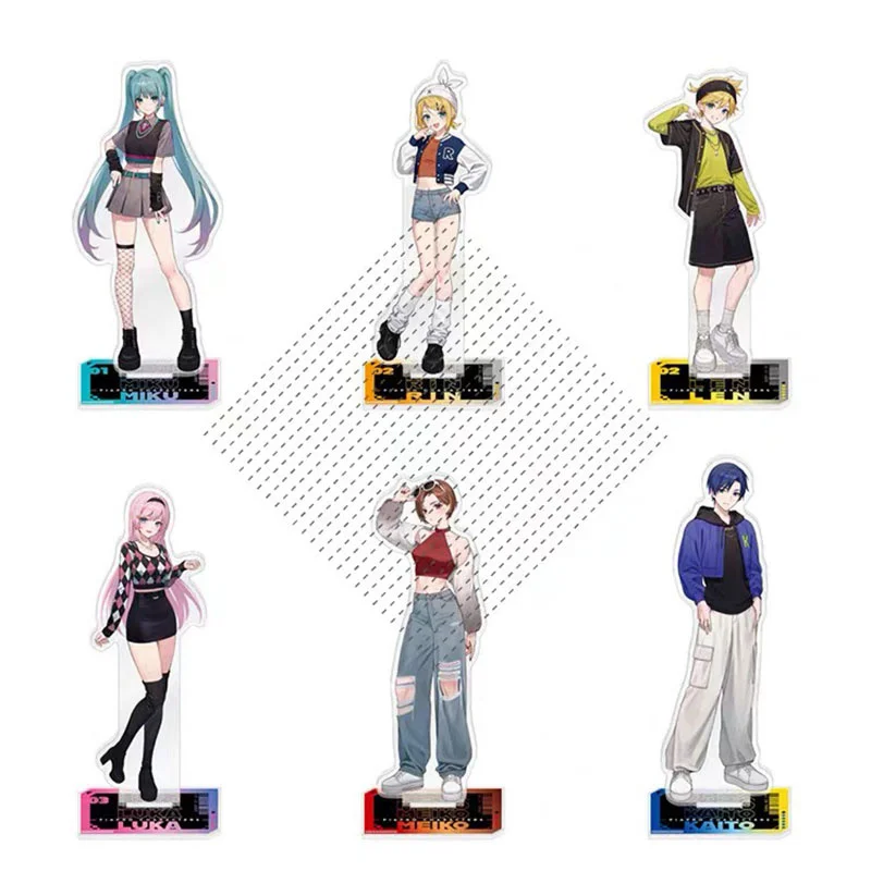 Kagamine Rin Len Anime Figure Stand Models The Guest Cafe Hatsune Miku Kaito Meiko Luka Kagamine Rin Len Anime Figure Deocration