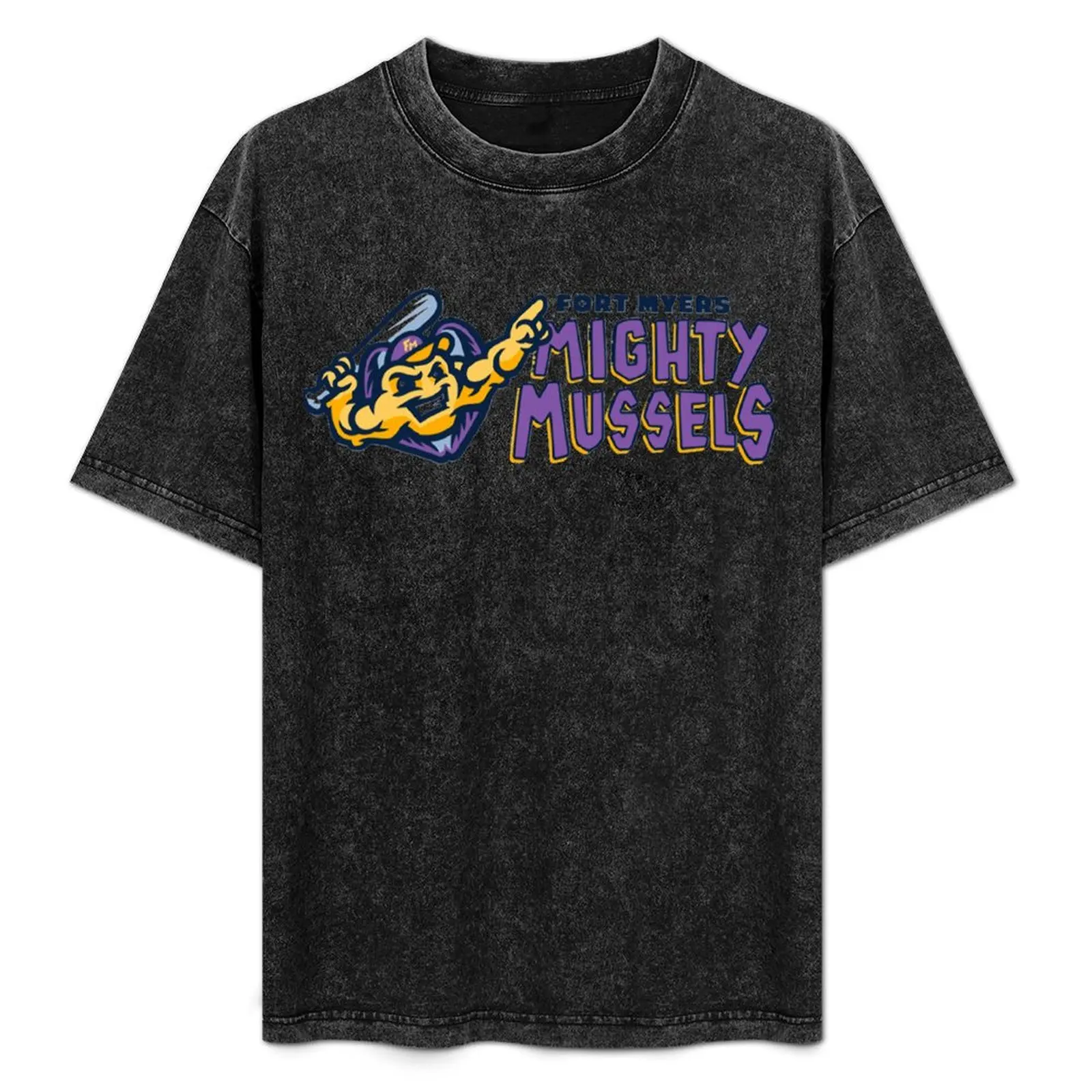 

Fort Myers Mighty Mussels T-Shirt Plus Size Basic Cotton T-Shirt