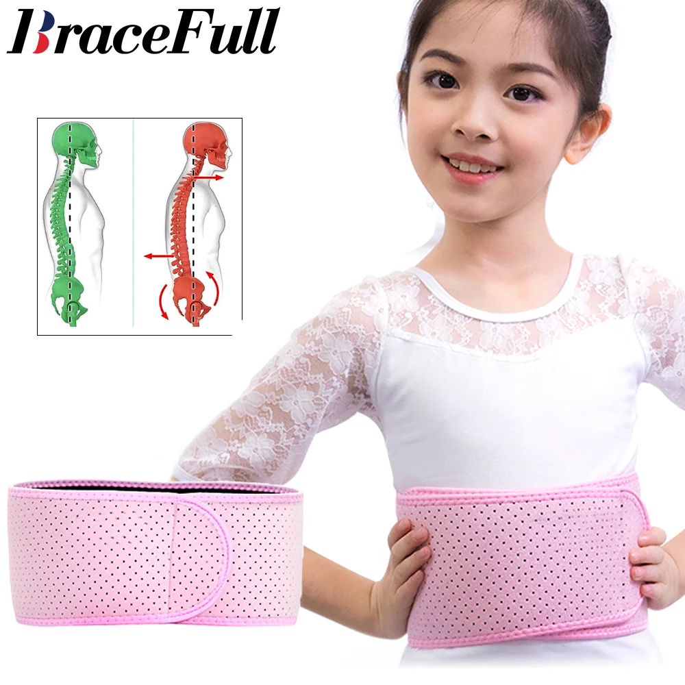 

1pcs Kids Waist Belt Brace Support Abdominal Binder Hernia Band Back Pain Relief Dance Yoga Volleyball Adjustable Ballet Protect