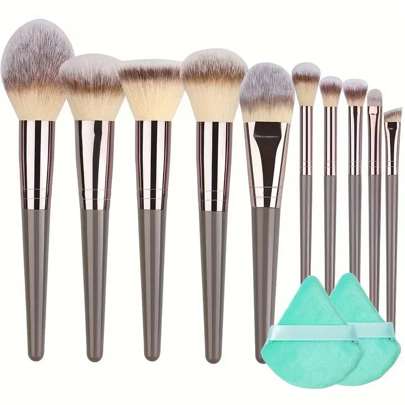 

3/10Pcs Makeup Brushes Set Professional Eyeshadow Blush Highlighter Foundation Concealer Kabuki Blending Brush Women Beauty Tool