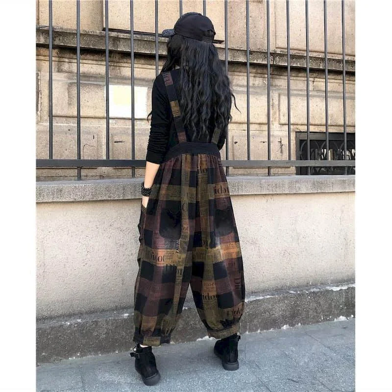 Denim Jumpsuits for Women Oversized Korean Style Harajuku Baggy Pants One Piece Outfit Women Rompers Casual Vintage Playsuits