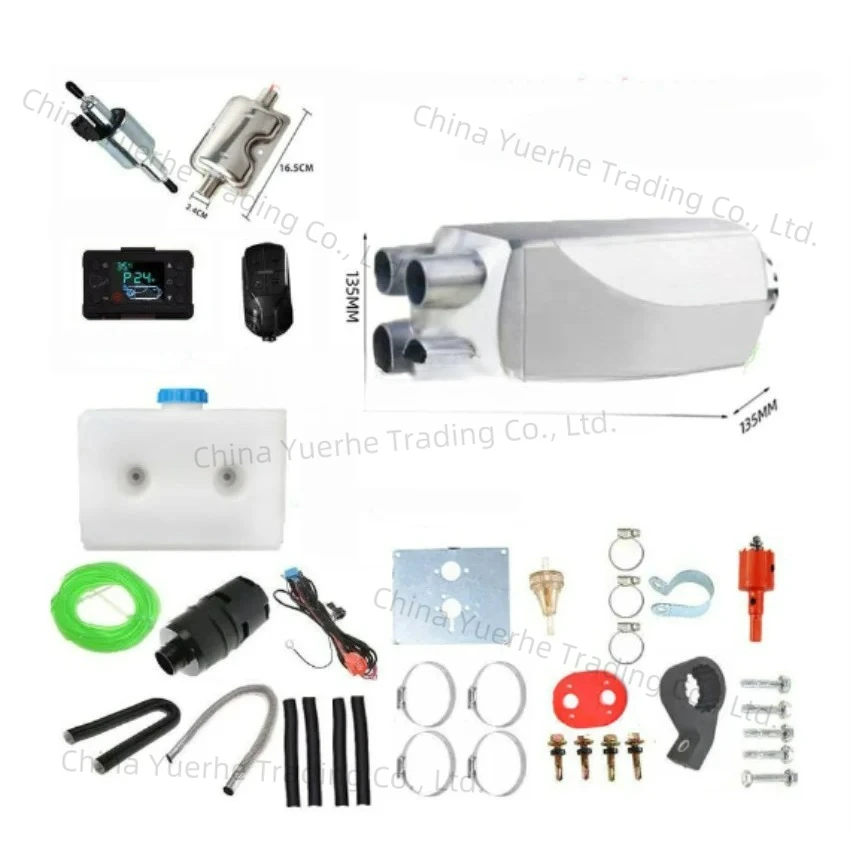 

5 кВт Автомобильный обогреватель 12 В/24 В Дизельный парковочный обогреватель из алюминиевого сплава ЖК-переключатель Автомобильный воздушный дизельный обогреватель для автобуса, лодок, грузовиков, автофургонов, кораблей