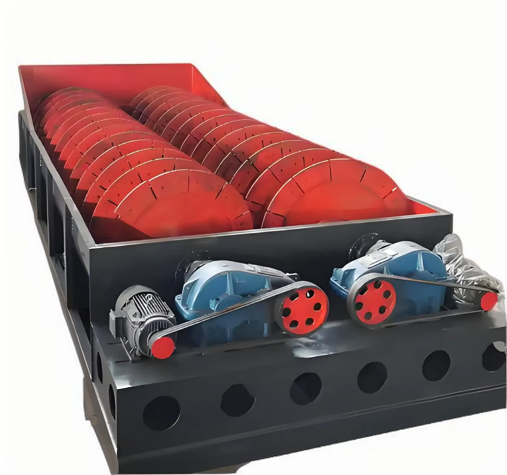 Wear-Resistant Materials Double-Helix Screw Auger Conveyor For Ore Processing