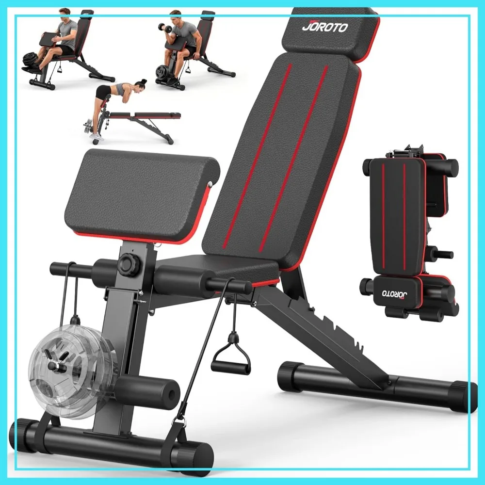 

Adjustable Weight Bench 1000 LBS Capacity Foldable Incline Decline Flat Workout Bench with Leg Extension & Back Extension
