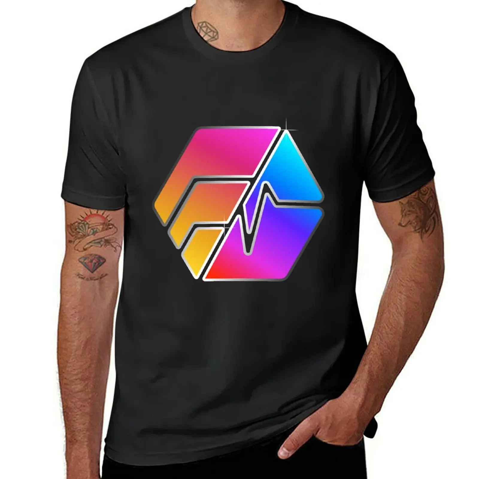 

HEX PULSE Logo T-Shirt Aesthetic clothing hippie clothes new edition plus sizes T-shirt men