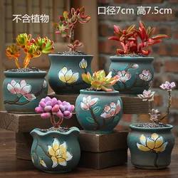 Flower Pots Mini Flowerpot Garden Ceramics For Succulent Plants Desktop Nursery Pots Flower Pots Home Decor Mini Flower