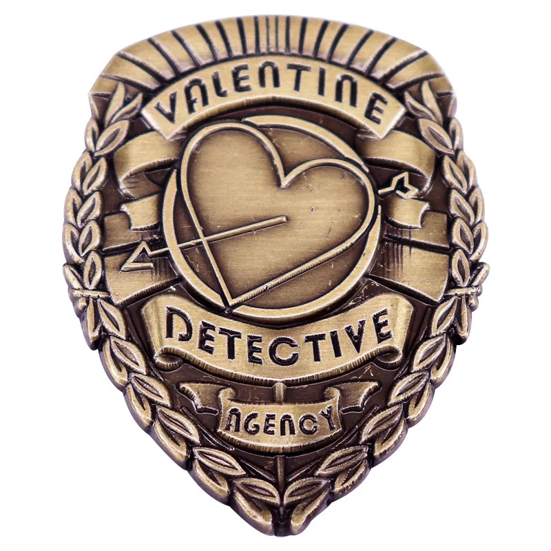 Vintage Wasteland Private Detective Hard Enamel Lapel Pin Post Apocalyptic Investigator Metal Brooch Fashion Decor Accessory