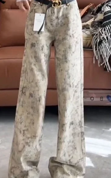 بنطال ذو قصة أرجل واسعة امرأة عادية المرأة الربيع الشيفون شق فلوي الترفيه محب الإناث خفيفة الوزن متجددة الهواء تنفس كول OL السلس