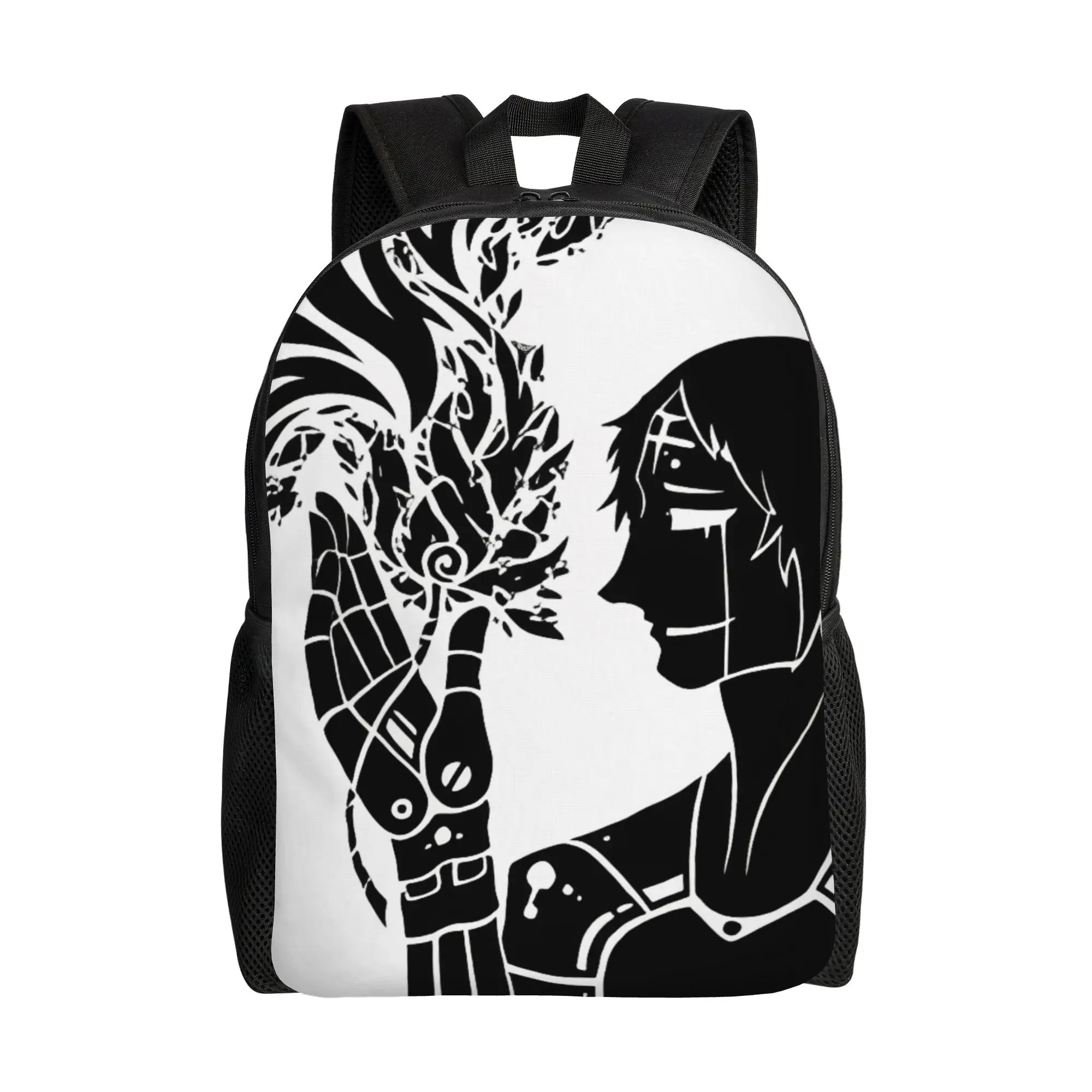 

dark art 073 Cain SCP Foundation Schoolbag Daily mochila Large Capacity Cool Horror Aesthetic Backpack For Teens