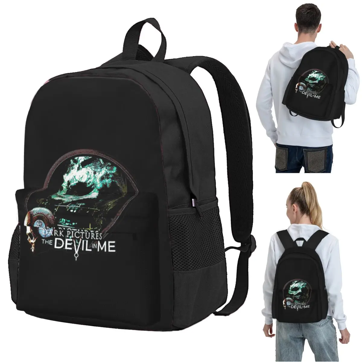 The Dark Pictures Anthology(Game) Backpack Student BookBag Children School Bag Computer Shoulder Bags for Men Women