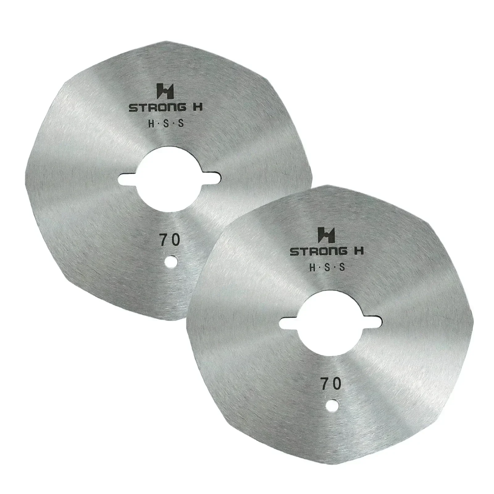 2 PCS RS-70(8) 8-Angle Round Knife For Eastman / OCTA / LEJIANG / DAYANG RS-70 Fabric Cutting Machine Made By Alloy Steel
