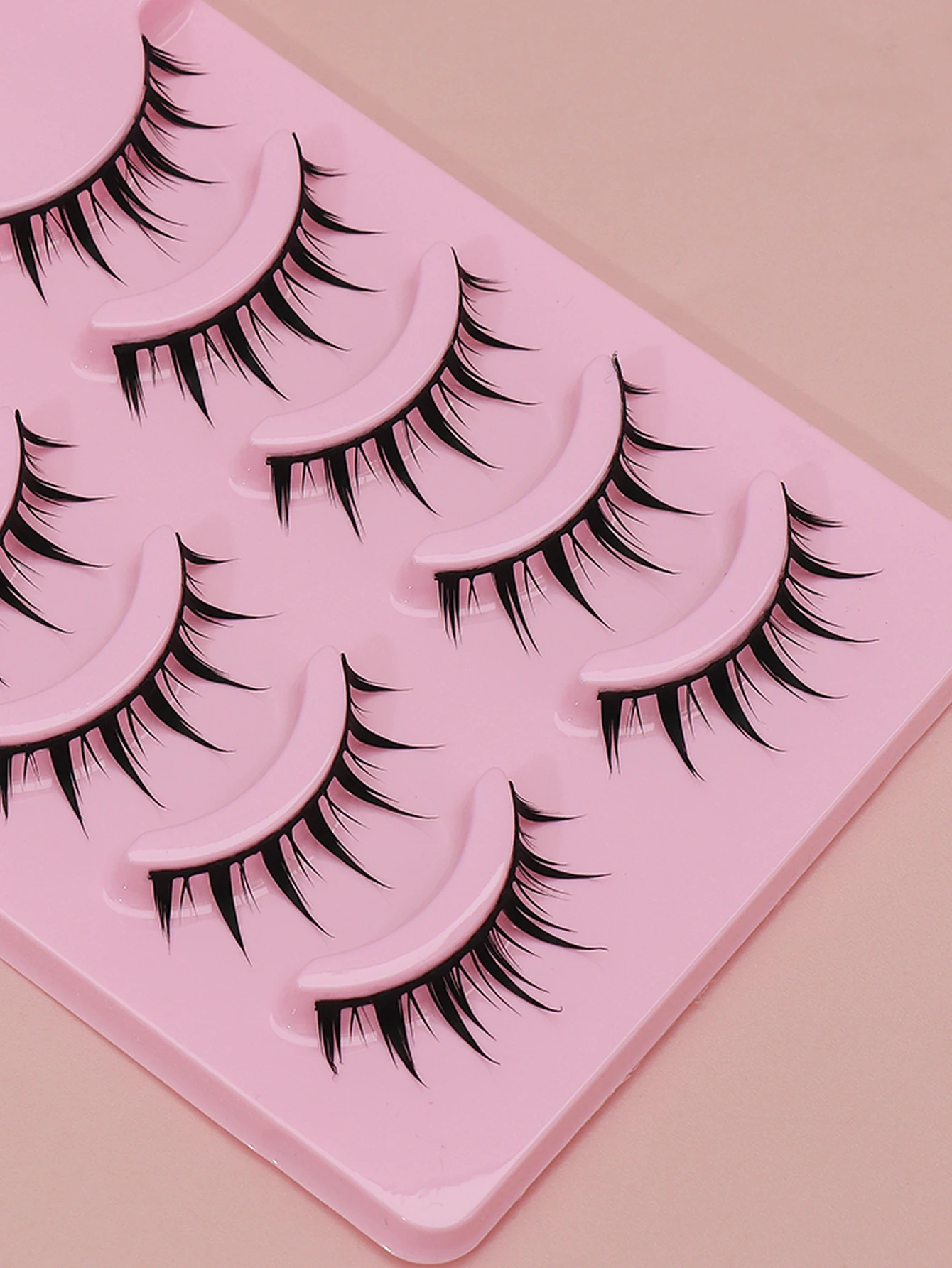 10 paar C-curl wimpers met gevleugelde uiteinden, langwerpig, natuurlijke lange manga-wimpers, nepwimpers, make-up
