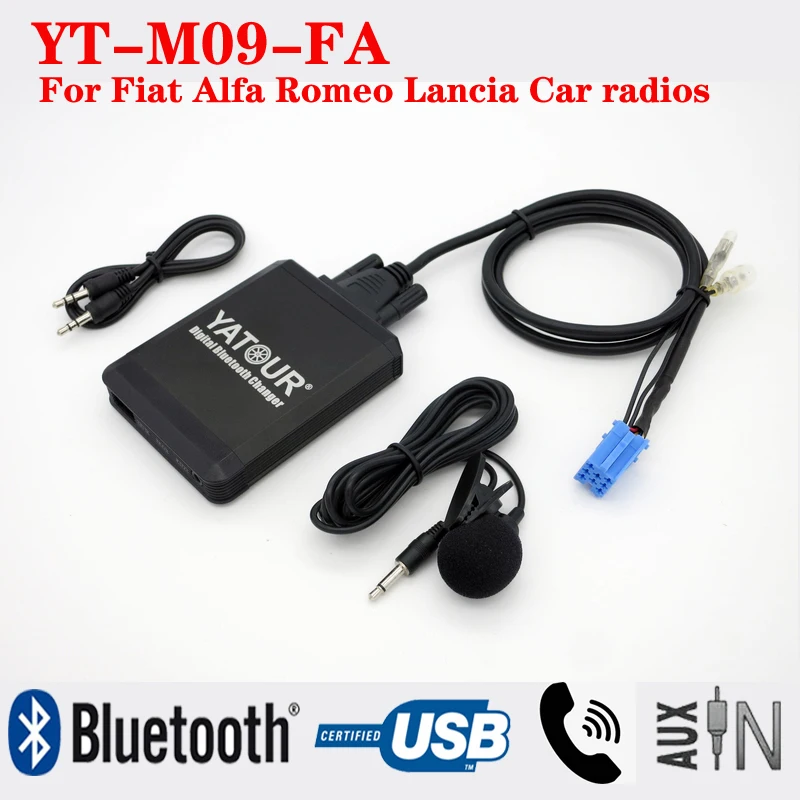 

Plug and Play factory car radio USB Bluetooth digital MP3 with phone call kit for Fiat Alfa Romeo Lancia