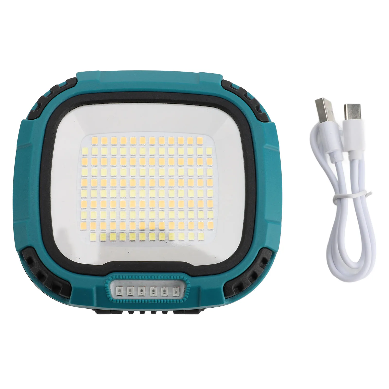 COB Work Light Portable COB Work Light Rechargeable Camping Lamp with Magnetic Base and Hooks for Outdoor Use Outdoor Work Light