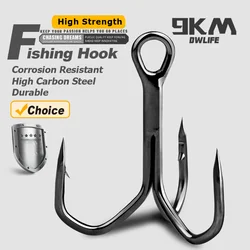 Fishing Treble Hooks 25~100Pcs Triple Hooks Crankbaits Spinners Replacement Fishing Hooks High Carbon Steel Freshwater Saltwater