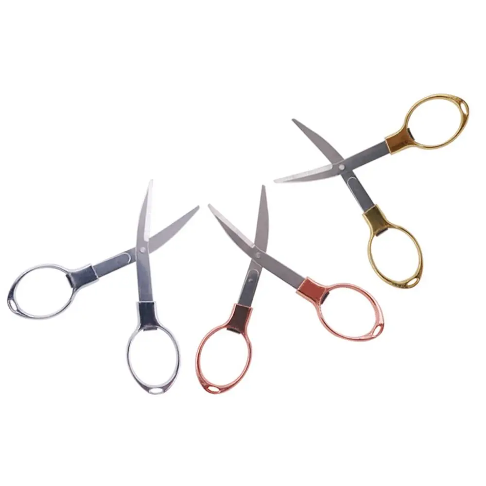 Creative Portable Folding Scissors Folding Hand Tool Sewing Scissors Stainless Steel Multifunctional Fishing Line Cutter Student