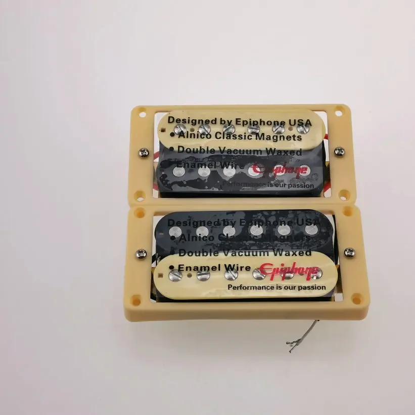 

Standard Humbucker Pickup 1C MADE IN KOREA For Electric Guitar Inner Gold colour with Yellow Frame