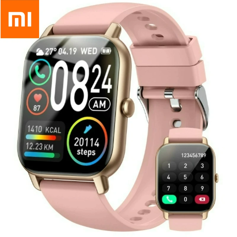 

Умные часы Xiaomi, спортивные часы 1,85 дюйма для водонепроницаемости IP68, спортивные режимы 110+, фитнес-трекер активности, ультратонкие часы.