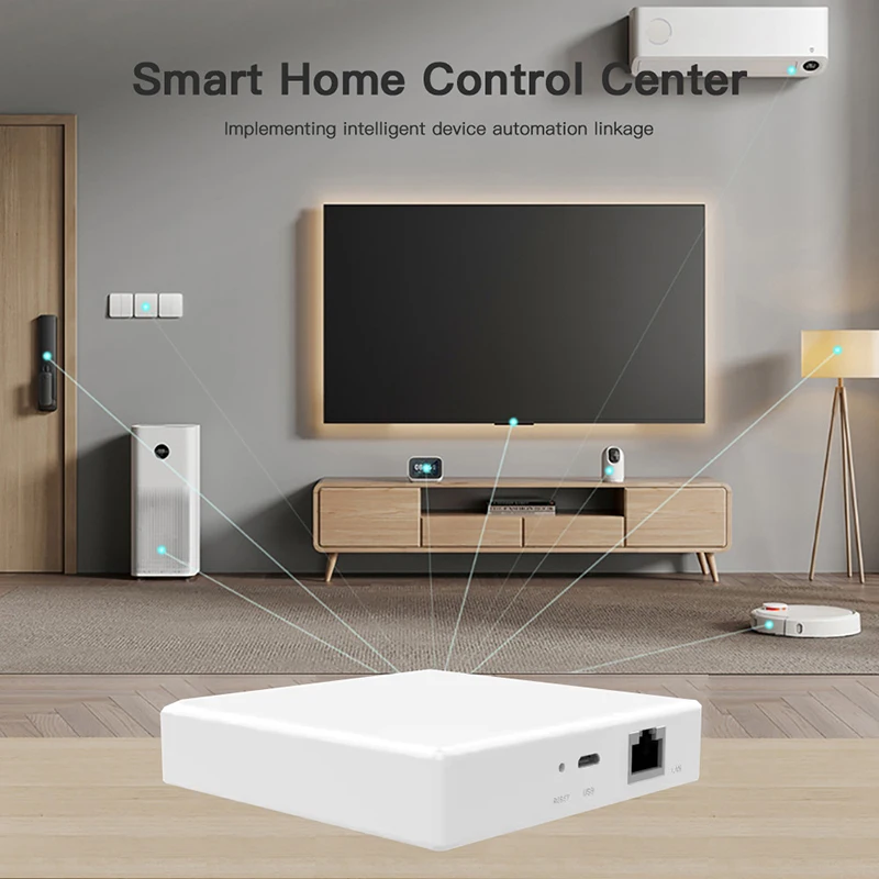 Imagem -04 - Onesmart-thread Hub Tuya Zigbee Gateway Ponte Smart Home Suporte Alexa Google Home App Smart Life App