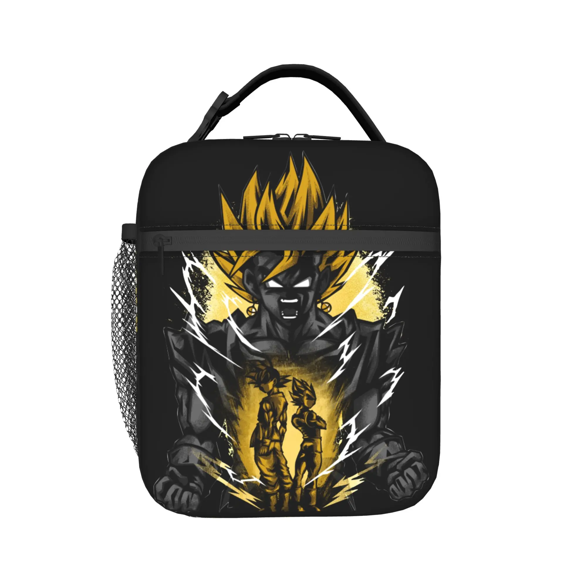 D-Dragon Ball Thermal Insulated Lunch Bags for Picnic Japanese Anime Portable Food Container Bags Thermal Cooler Lunch Box