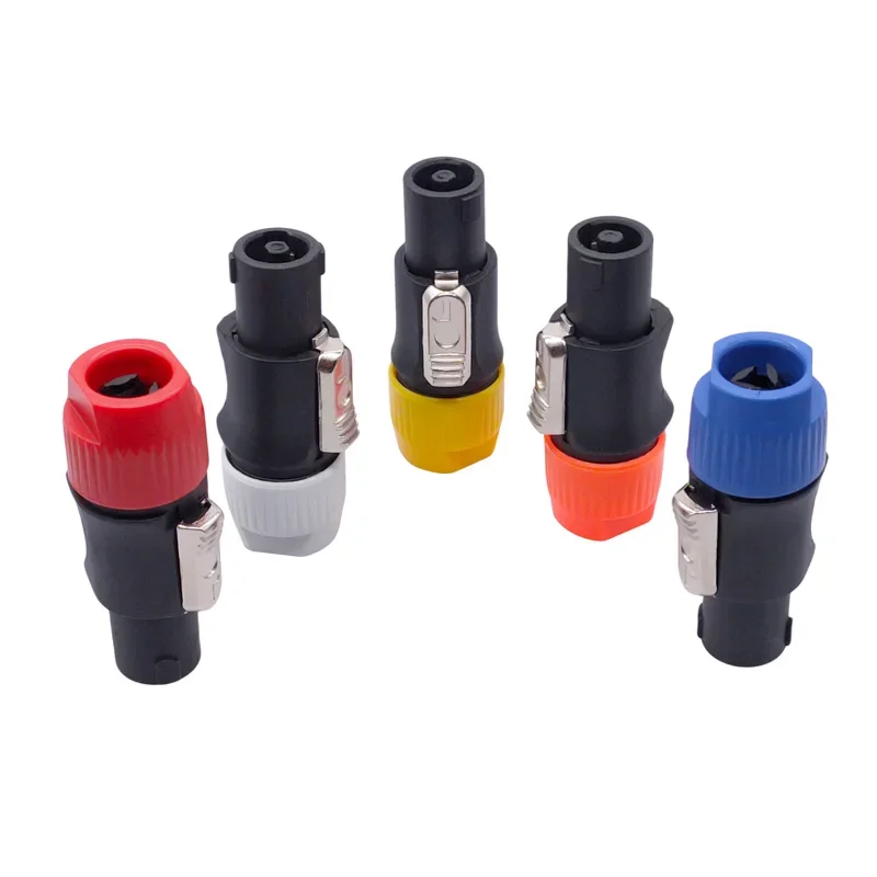 5PCS Speaker Powercon Connector 4 Core Professional Audio Power Plug Speakon Connectors