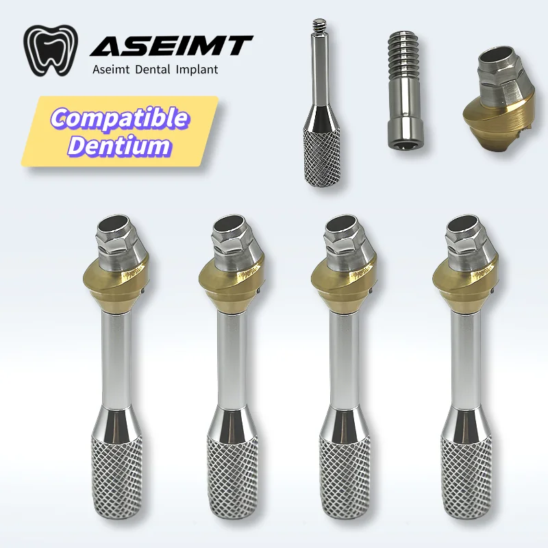 

Совместимый с Dentium 15 ° /30 ° Многофункциональный угловой абатмент SuperLine с титановой основой для CAD/CAM, на заказ, для зуботехнических лабораторий, OEM/ODM производство