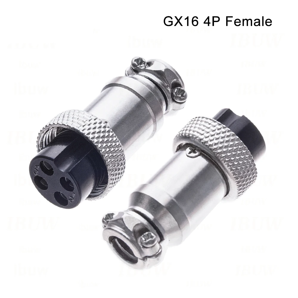 GX16  2-10Pin Waterproof Aviation Circular Connector Male Female Plug Socket PCB Mount  6P 5P 7P Industrial Electronic Circuit