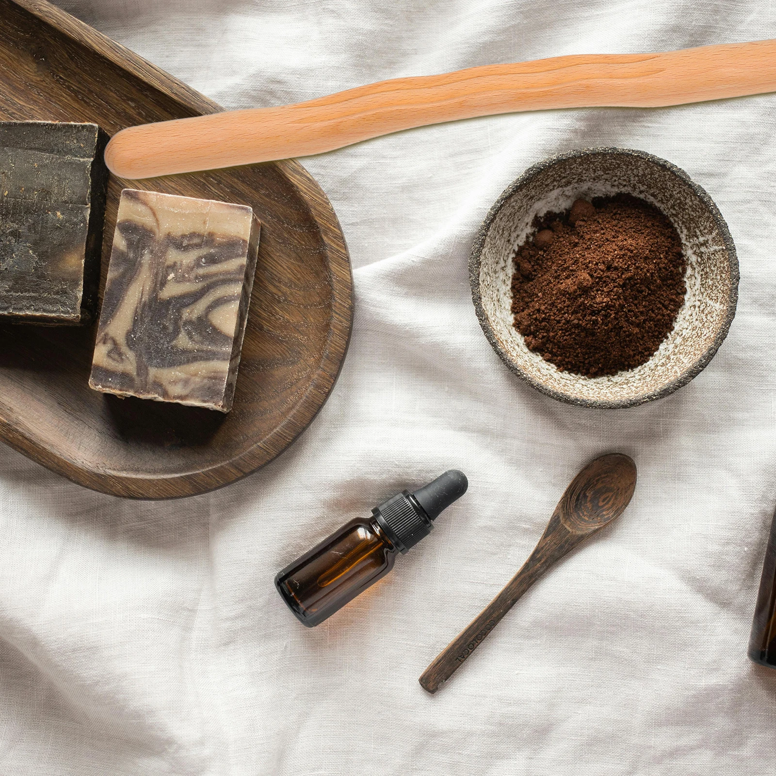 

Wooden Massage Stick For Back Body Pain Relief, Solid Wood Therapy Tool With Rolling Beads, Portable Muscle Relaxation