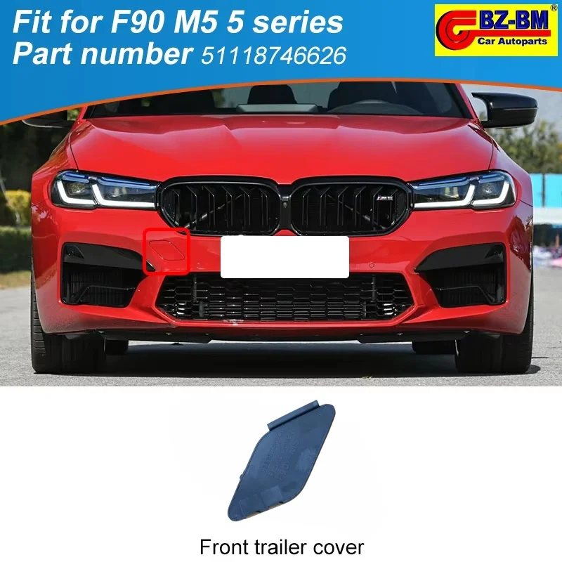 

Front Bumper Trailer Cover Tow Hook Eye for BMW F90 M5 5 series 2021-2023 OEM 51118746626 51118073722 51122412408 51117427448
