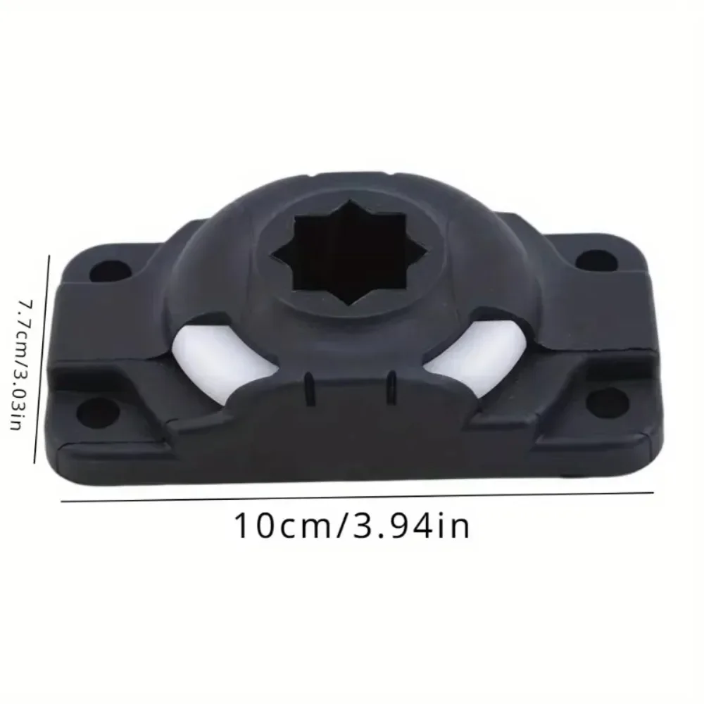 1PCS Canoe camera rudder 8-star universal fishing rack with three hole screw fixed base