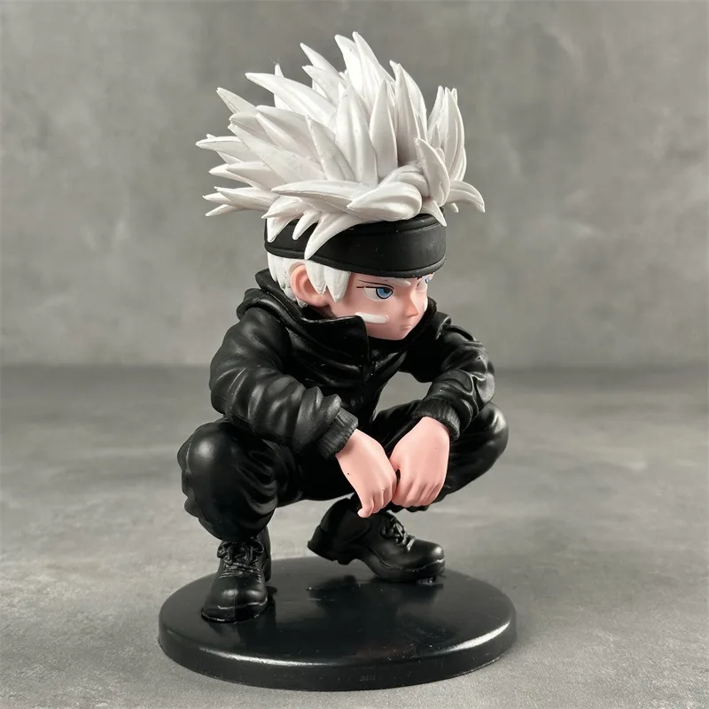 Bandai Jujutsu Battle Anime Peripheral Large Q Version Squatting Pose Five Way Enlightenment Handheld Box Blind Box Handheld