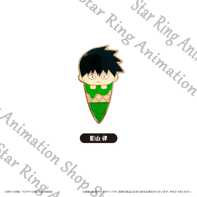 Anime Genuine Mob Psycho 100 Mobu Saiko Hyaku Metal Film Brooch Alloy Badge Emblem Cospaly Gift Hallowmas Cartoon Decorate