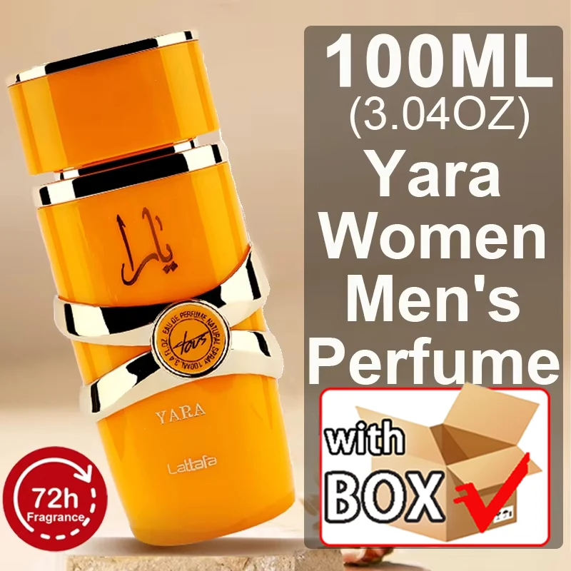 100% Original 100ML Yara Perfume Women\'s Men\'s Has A Long-lasting Fragrance Fresh Light Fragrance Fragrance Casual Date Gift