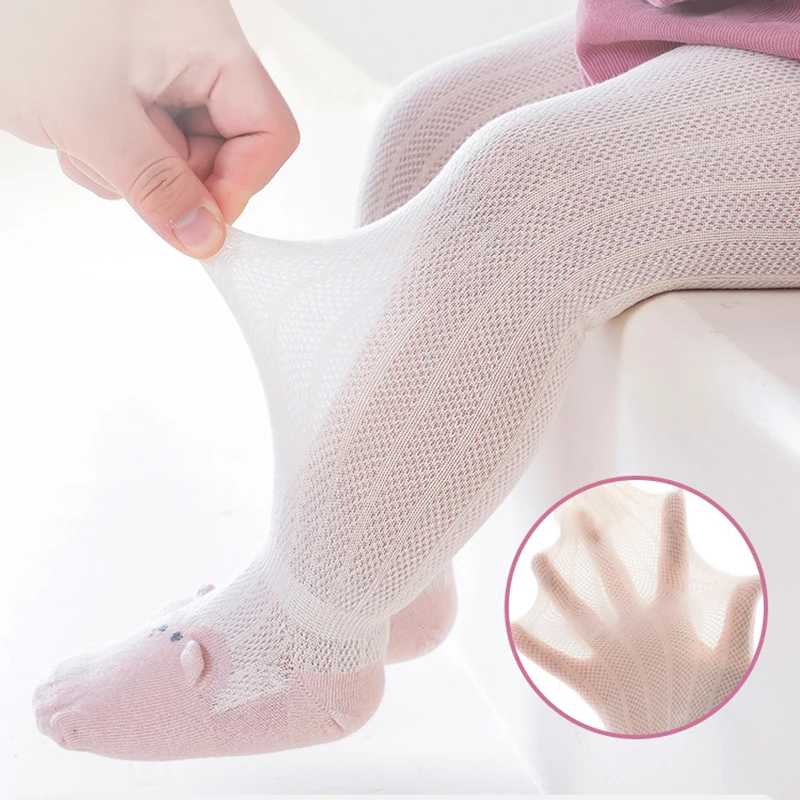 

Summer Baby Mesh Stockings Anti-Mosquito Kids Long Socks Solid Color Loose Mouth Infant Over Knee Sock 0-1 Year Newborn Footwear