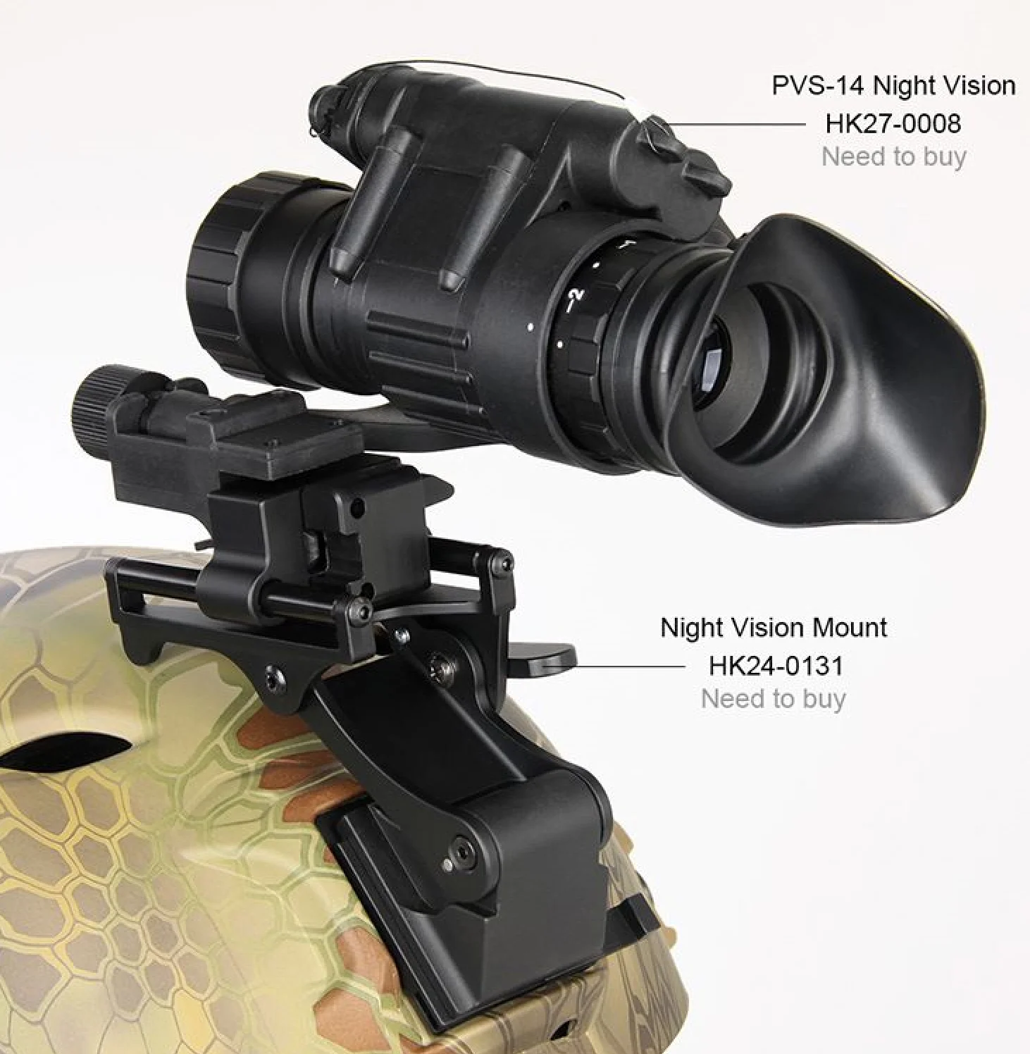 2024 New PVS 14 Night Vision Scope Optic Monocular Night Vision HK27-0008 IR Digital Night Vision Monocular Optics Sight