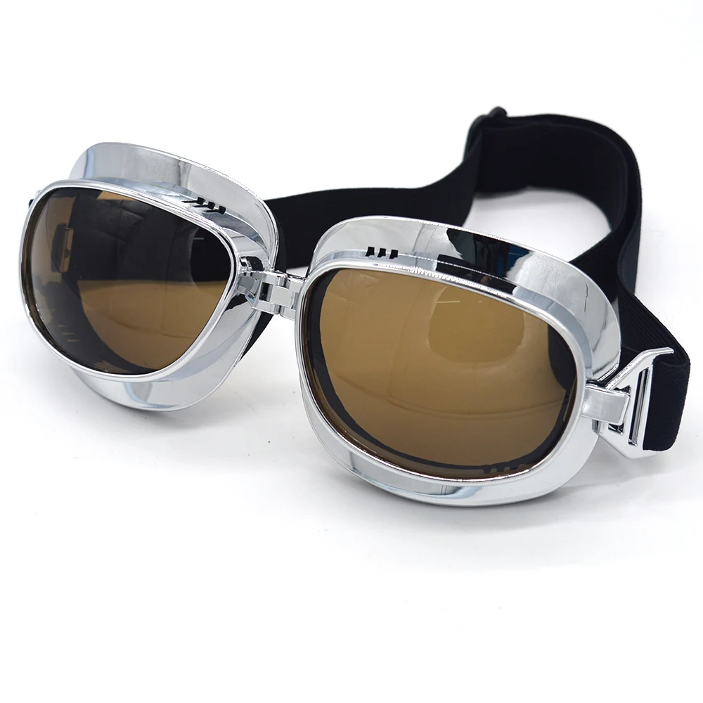 

Mooreaxe Motorcycle Goggles Glasses Retro Pilot Steampunk Jet Helmet Goggles Mask Cycling Oculos Gafas Vintage Goggles