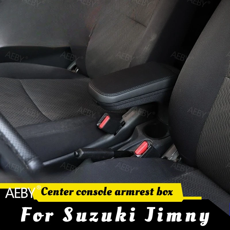 For Suzuki Jimny 1998-2017 Armrest box center console storage box,Interior storage box armrest box,sliding adjustable