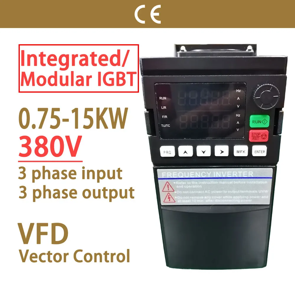 

380V Constant Pressure Water Supply VFD Variable Frequency Drive Inverter 0.75/1.5/2.2/4/5.5/7.5/11/15 KW Motor Speed Controller