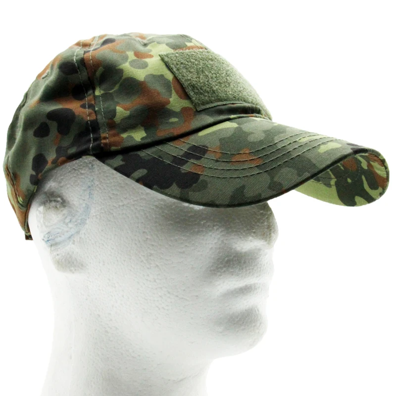 A-tacs FG EMR Flecktarn Derspot Jungle Baseball Cap Breathable for Both Men and Women with Extended Brim with Hook&loop