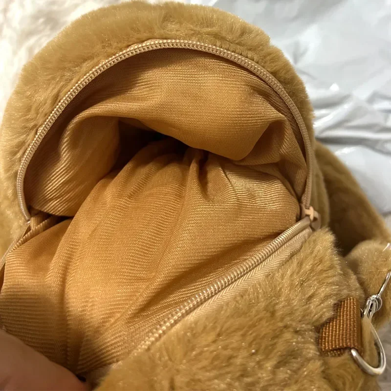 Capybara-Sac à dos en peluche pour enfants, sac en fourrure de beurre, mini sac à dos, cadeaux pour petite amie, mode Kawaii, initié