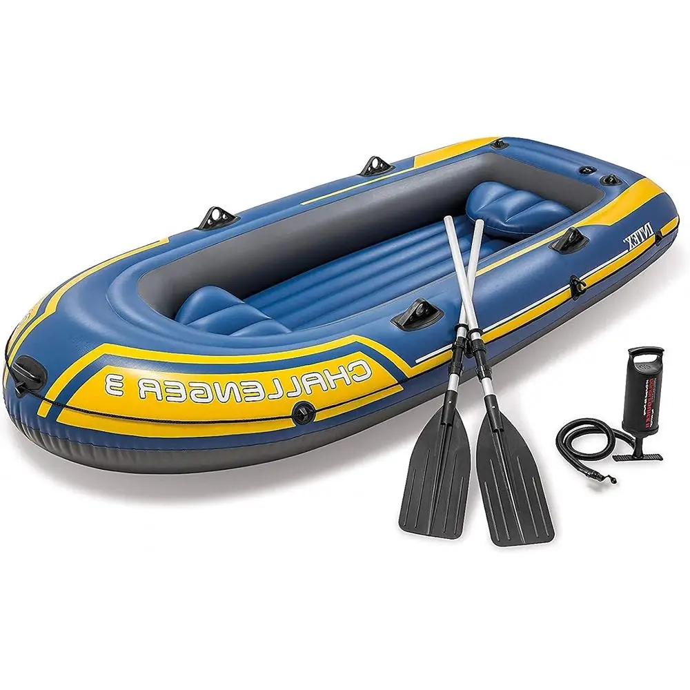 

Надувная лодка для гребли на 2-4 человека с веслами для взрослых