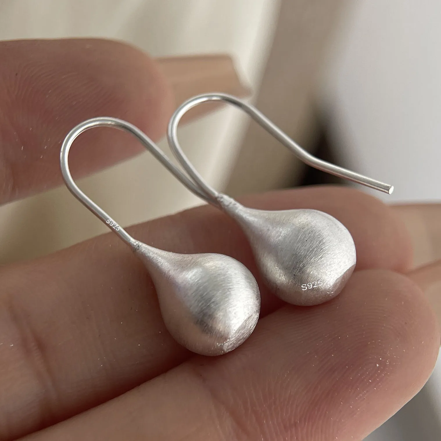 

925 Sterling Silver Vintage Earrings For Women Simple Shinning Ball Earring Jewelry Prevent Allergy Party Accessories Gift