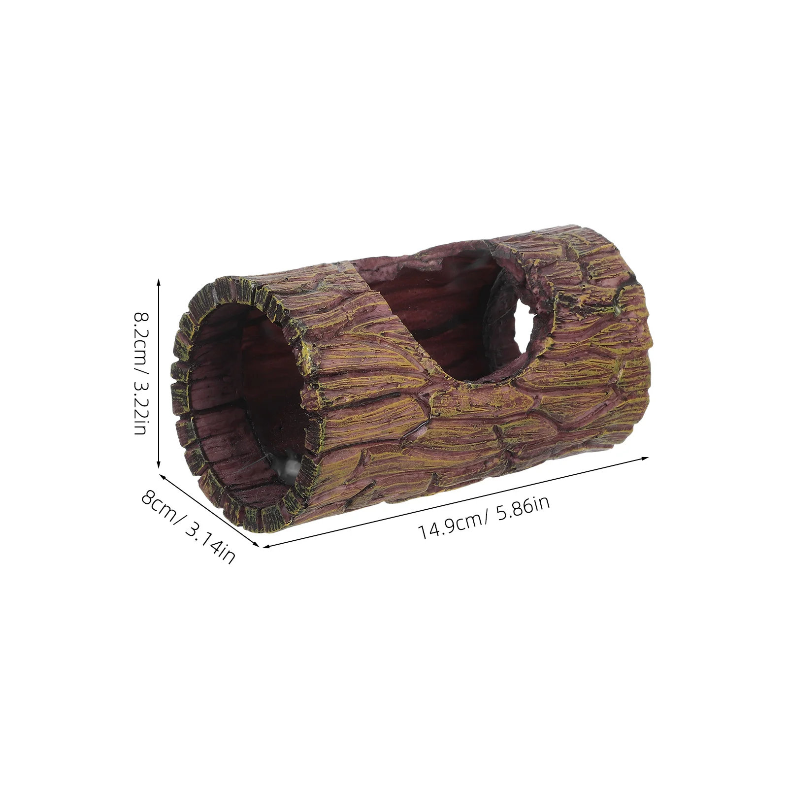 نابض بالحياة أبو بريص الراتنج مخبأ النباح سجل شجرة الكهف شفط كأس الزواحف إخفاء الكهف للبرمائية الموئل ديكور الزواحف النباح إخفاء