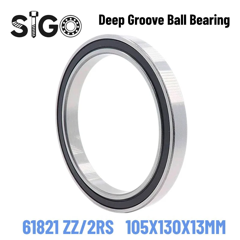 

1PCS High Quality 61821ZZ 61821-2RS 105X130X13MM Thin-wall Deep Groove Ball Bearings Bearing Steel Rubber Seal Metal Seal