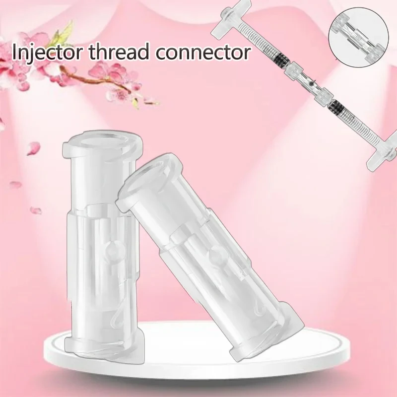 

syringe connector blunt Luer Thread Connector Transparent Syringe Double-Way Connector Easy Durable Use In Sterile Environment